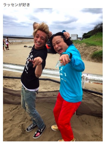 田中聖 ピン芸人・永野とまさかの「ラッセン」2ショット公開